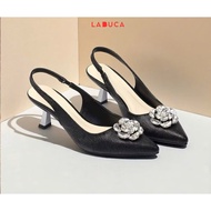 SLINGBACK LABUCA E288 WOMEN'S SHOES 5P POINTED HIGH HEEL OPEN HEEL WITH SQUARE TOE WITH SPLITTING MA