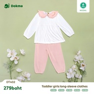 Dokma (8-14.2kg) Children's Long-Sleeved Shirt Set Baby Girl Long-Sleeve Clothes (6-36M) DT402_p