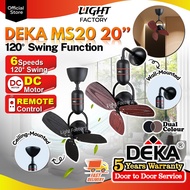 DEKA MS20 Designer Wall Fan | THUNDER PHOENIX 20" Ceiling Fan DC Motor | ECO-688 | RUBINE RAPIDO 16"