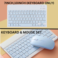 MR Wireless Keyboard & Mouse Bluetooth untuk Tablet iOS/Android Boleh Cas Bluetooth Keyboard and Mou