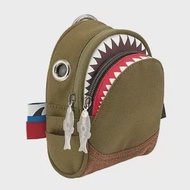Morn Creations 正版鯊魚手機包-綠棕色