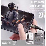 LENYES LC977 Super Charger 3A Data Cable 27W PD Transparent 60W PD Cable Type-c to Type-c Type-C to 