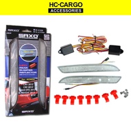 Hc Cargo Rear Bumper Reflector With Led For Honda Crz , Insight , Jazz , Crv , Oddessy Led - Red whi