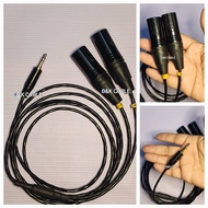 สายแจ็ค3.5+2P.XLR สายAUX3.5ออกP.XLR R/Lสายคานาเร่ขนาดสาย3.2มม(CANARE MADE IN JAPAN)ยาว1ม./1.5ม./2ม./