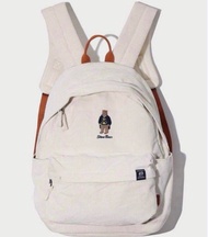 蝕本清貨!!! 🇰🇷 韓國直送 Who.a.u/Whoau 燈芯絨背囊/背包 (米白色)