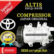 TOYOTA ALTIS 2013-2018 YEAR ORIGINAL JAPAN DENSO ND 6PK 6SES14C COMPRESSOR/ KOMPRESOR  (CAR AIRCOND 