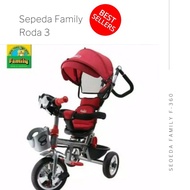 Sepeda Family Terbaru 2020 / Sepeda Family Roda 3 / Sepeda Family Roda 3 Anak Terbaru / Sepeda Family F360H / Sepeda Family Roda Tiga F-360 / Sepeda Anak Roda Tiga Family Tricycle F-360H / Sepeda Roda Tiga Family F360H Bisa Diputar