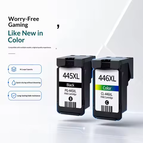 Compatible with 445xl and 446xl Ink Cartridges for 2540, 2440, 3040, Ip2840, Ts3140, And 3440 Printe