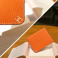 H Home Card Holder Card Holder One-Piece Small Ultra-Thin Togo Lychee Pattern Female Double-Sided Co