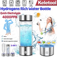 3in1 420ML Hydrogens Rich Water Bottle Cup Generator Water Maker Rechargeable Portable Pure H2 Hydro