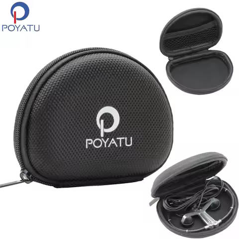 POYATU Portable Earphone Case For B&O PLAY By Bang&Olufsen Beoplay H5 E4 H3 A8 Earset 3i Earphones H