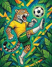 A4 Graph Notebook – Soccer/Football Fans – Brazil Edition: Onça 7 – Large Squared Grid Journal for S