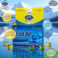 「Heart Health」ATC Fish Oil x 30's (1 Box) for Heart & Brain Health Supplement Healthcare Edible Diet
