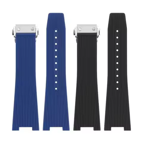 Soft Silicone Watchband Strap for Bell & Ross INSTRUEMENTS Series BRX5R BR05 BR-05 Rubber Bracelet B