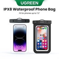 UGREEN  IPX8 Phone Waterproof Bag with sponge floating, PVC+ABS buckle, universal for 7.5inch phones