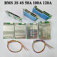 Battery protection circuit BMS 3S 4S 50A 100A 120A charging and discharging common port