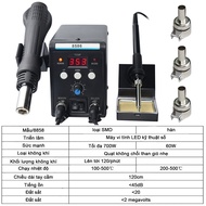 (BH 10 năm) Máy hàn điện máy hàn miniMáy khò nhiệt 2 trong 1 Phụ Kiện máy khò trạm hàn điện8586trạm 