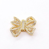 925 Silver Pearl Necklace Buckle Multiple Zirconia Luxury Sweater Chain Bracelet Buckle Butterfly Kn