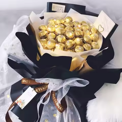 20/30/50Pcs Transparent Chocolate Flower Plate Box Chocolate Bouquet Packaging Valentine's Day Birth