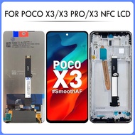 6.67 "X3 LCD POCO สำหรับ XIAOMI POCO X3 Pro หน้าจอดิจิตอลสัมผัสหน้าจอ LCD M2007J20CG สำหรับ POCO X3 