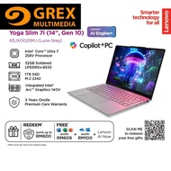 Lenovo Yoga Slim 7 14ILL10 83JX002SMJ Laptop (I7 | 32GB DDR5 | 1TB | 14" OLED Glossy, 120Hz, Touch |
