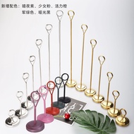Stainless Steel Dining Plate Holder Dining Plate Wedding Clip Seat Holder Restaurant Dining Number H