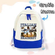 Latest Unisex Children's Backpack with Anomali Italian Brainrot Image Children's Backpack Italian Br