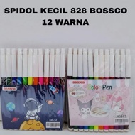 BOSSCO SMALL MARKERS 12 COLORS 828 1 SET