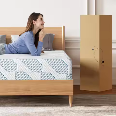 8-Inch Cooling Gel Memory Foam Mattress in a Box, Medium Firm Feel for Single Adult Sleep