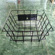 Front block folding bicycle basket. Iron front block folding bicycle basket
