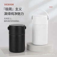 1.05L Men Women Thermos Cup 304 Thermal Insulation Simple Vacuum Lunch Box Student Large-Capacity St
