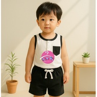 2.2 BIG Lvk_outfit Set Ecom | Children aged 3 months - 6 years | Boys' singlet set |