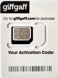 英國 giffgaff SIM 卡｜UK giffgaff SIM Card｜O2｜可轉 eSIM
