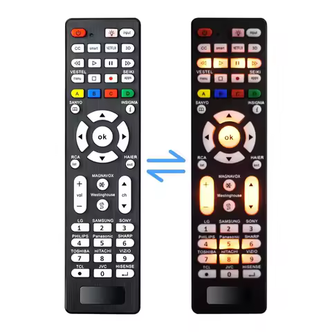 Backlight Universal TV Remote Control for Samsung LG Vizio TCL Hisense Sony Philips Sharp Panasonic 