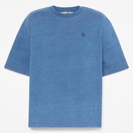 Timberland | 2026 Spring Summer Unisex Light Blue Wide Version Casual T-Shirt|A5SV9B01