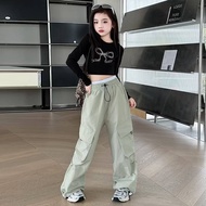 Girls' CARGO PANTS CARGO PANTS PREMIUM IMPORTED CHILDREN'S CARGO PANTS