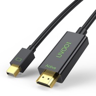UVOOI Active Mini DisplayPort to HDMI 2.0 Adapter Cable 6 Feet, Mini DP to HDMI Active Cable Support