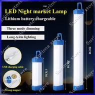 30W/60W/ 80W/200W USB Emergency Tube LED Lithium Battery Light Rechargeable Tube Lamp Pasar Malam Lampu
