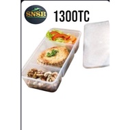 1300TC /3 COMPARTMENT /LUNCH BOX TAKE AWAY /FOOD STORAGE