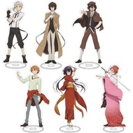 Anime Bungo Stray Dogs Edogawa Rampo Dazai Osamu Cosplay Acrylic Stand Action Figures Desk Model Orn