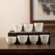 Various Types of Lard White Lanolin Jade Tea Cups Ceramic Kung Fu Tea Sets Tea Cups Household White 