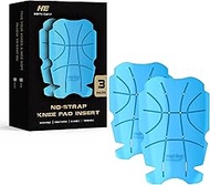 Breathable No Strap Knee Pad Insert for Work Pants/Bibs, Uniforms, and Tactical Pants, Heavy Duty Po