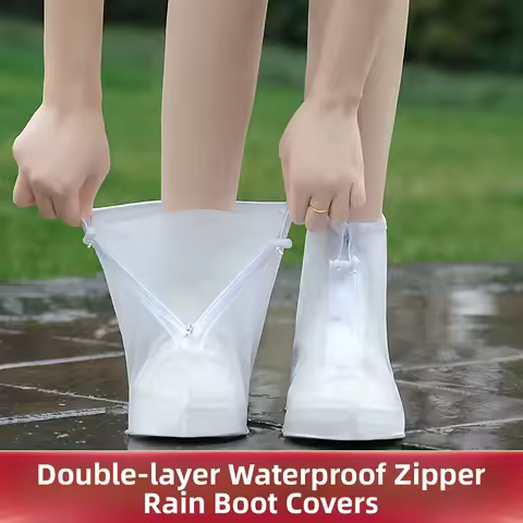 Waterproof Thiened Silicone oe Covers Anti-Slip Outdoor Rain Boot Covers for Men And Women Protectiv