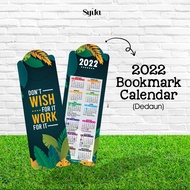 [HOT ITEM] 2022 BOOKMARK CALENDAR I QUOTES BOOKMARK I MOTIVATIONAL BOOKMARK I PENANDA BUKU I PENANDA