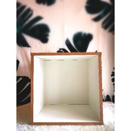 Solid Wood Storage Cube / Storage Wood Box / Wooden Storage Box (Wooden) (Stackable) (Seatable)