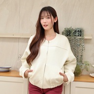 JARINYA (S-M) เสื้อแจ๊คเก็ตบอมเบอร์ ผ้าหนานุ่มใส่สบาย (T1042)