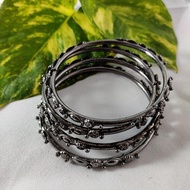 Oxidised Black Metal Bangles (Ready Stock in Malaysia. Next day delivery)