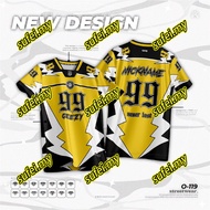 jersey sukan Baju T Shirt  custom nama Jersey Lelaki jersey bola baju jersi NFL jersey collar jersey