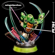 🔥READY STOCK🔥ONE PIECE WCF RORORONOA ZORO Q VERSION COPY RESIN GK ACTION FIGURE STATUE MODEL 海贼王 索隆 Q版 港版手办 模型