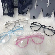 ⭐2025⭐ Kacamata Hitam budak lelaki perempuan 1Gangster Inn Decorative Frame Cute Otaku Subculture No